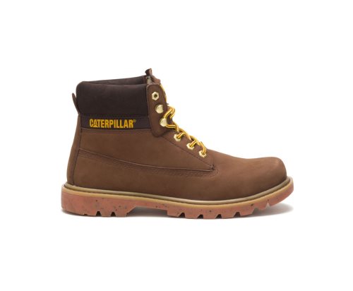 Botas Cuero Caterpillar eColorado Cuero Mujer Marrones | Argentina MIJKV-7810