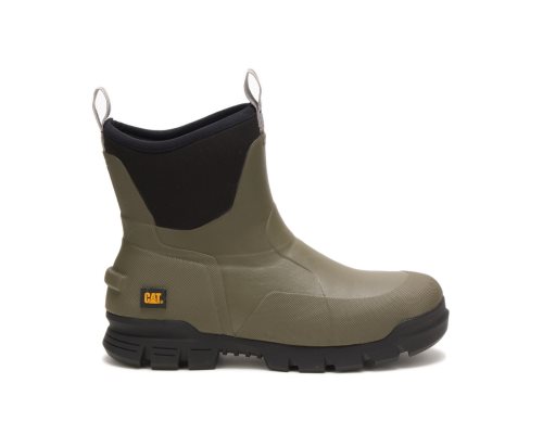 Botas De Goma Caterpillar Stormers 6" Mujer Verde Oliva | Argentina ILASO-4783
