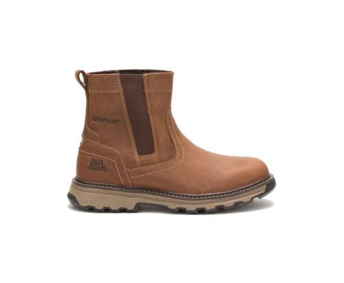 Botas De Trabajo Caterpillar Pelton Hombre Beige Oscuro | Argentina EZBGD-4108